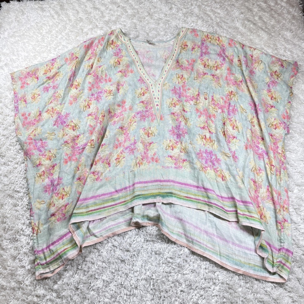 Blank London Anthroplogie Kaftan Womens OS Linen Romatic Tunic Boho Fairy Gypsy